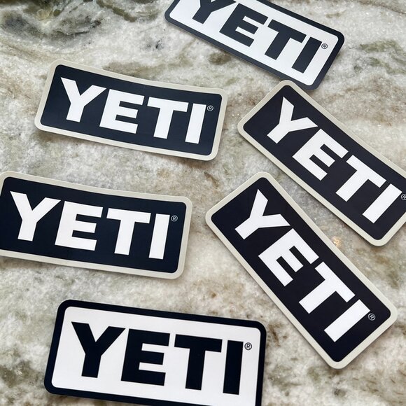 Authentic Yeti Stickers 6 Pack Bundle - Picture 1 of 3